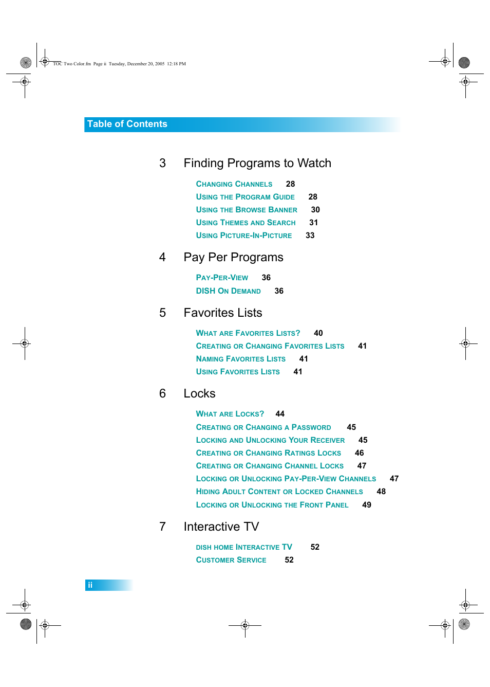 Dish Network DuoDVR ViP 622 User Manual | Page 3 / 154