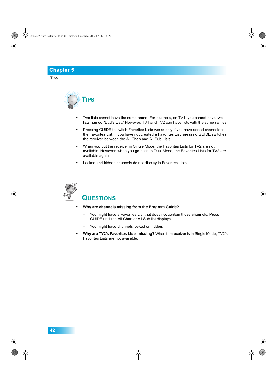Uestions | Dish Network DuoDVR ViP 622 User Manual | Page 49 / 154