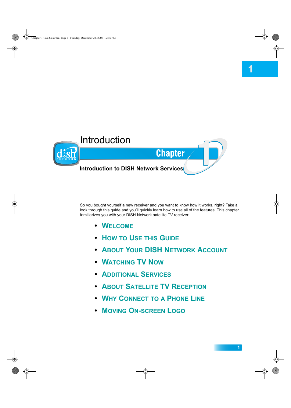 Chapter1, Introduction | Dish Network DuoDVR ViP 622 User Manual | Page 8 / 154