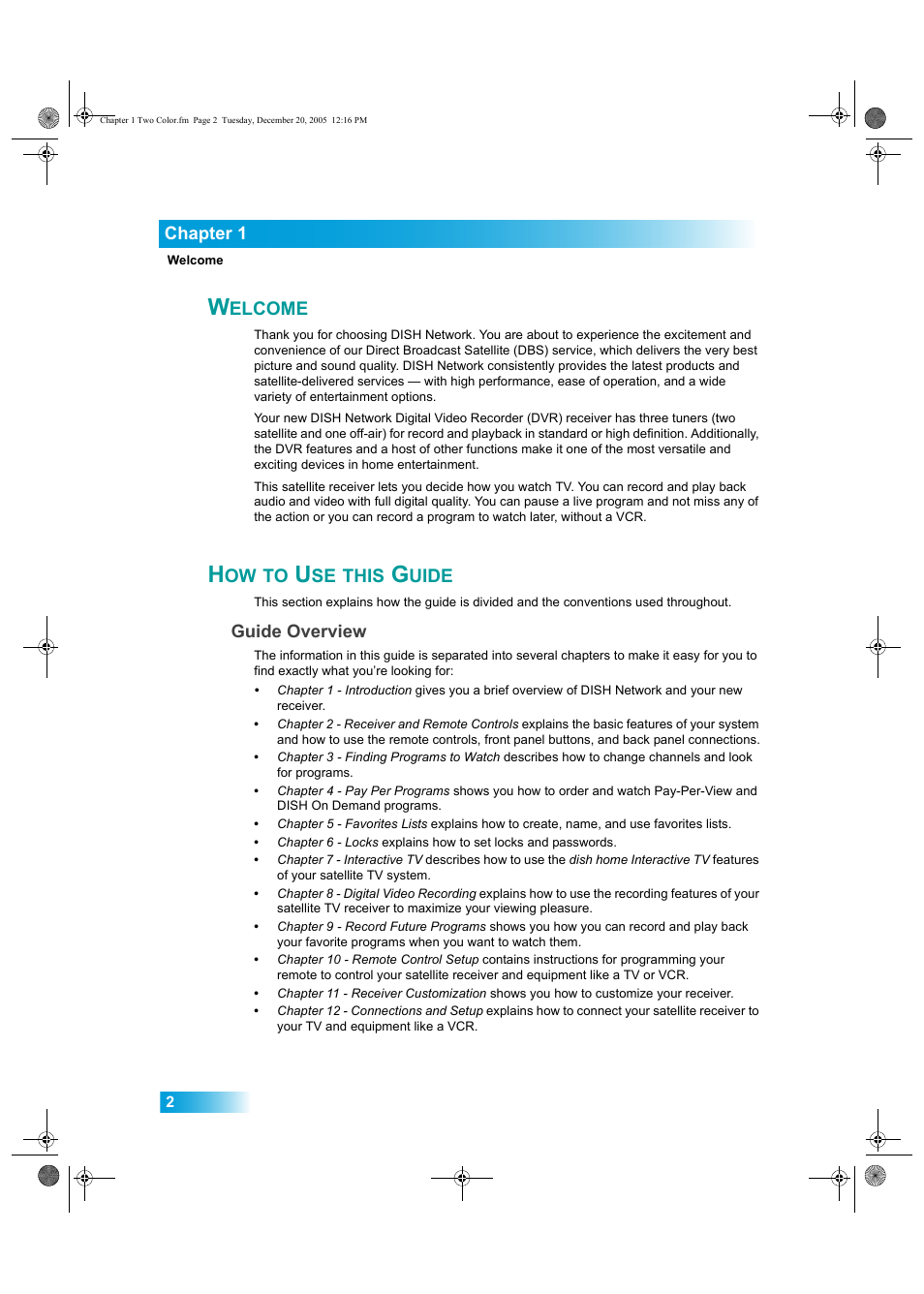Elcome, This, Uide | Dish Network DuoDVR ViP 622 User Manual | Page 9 / 154