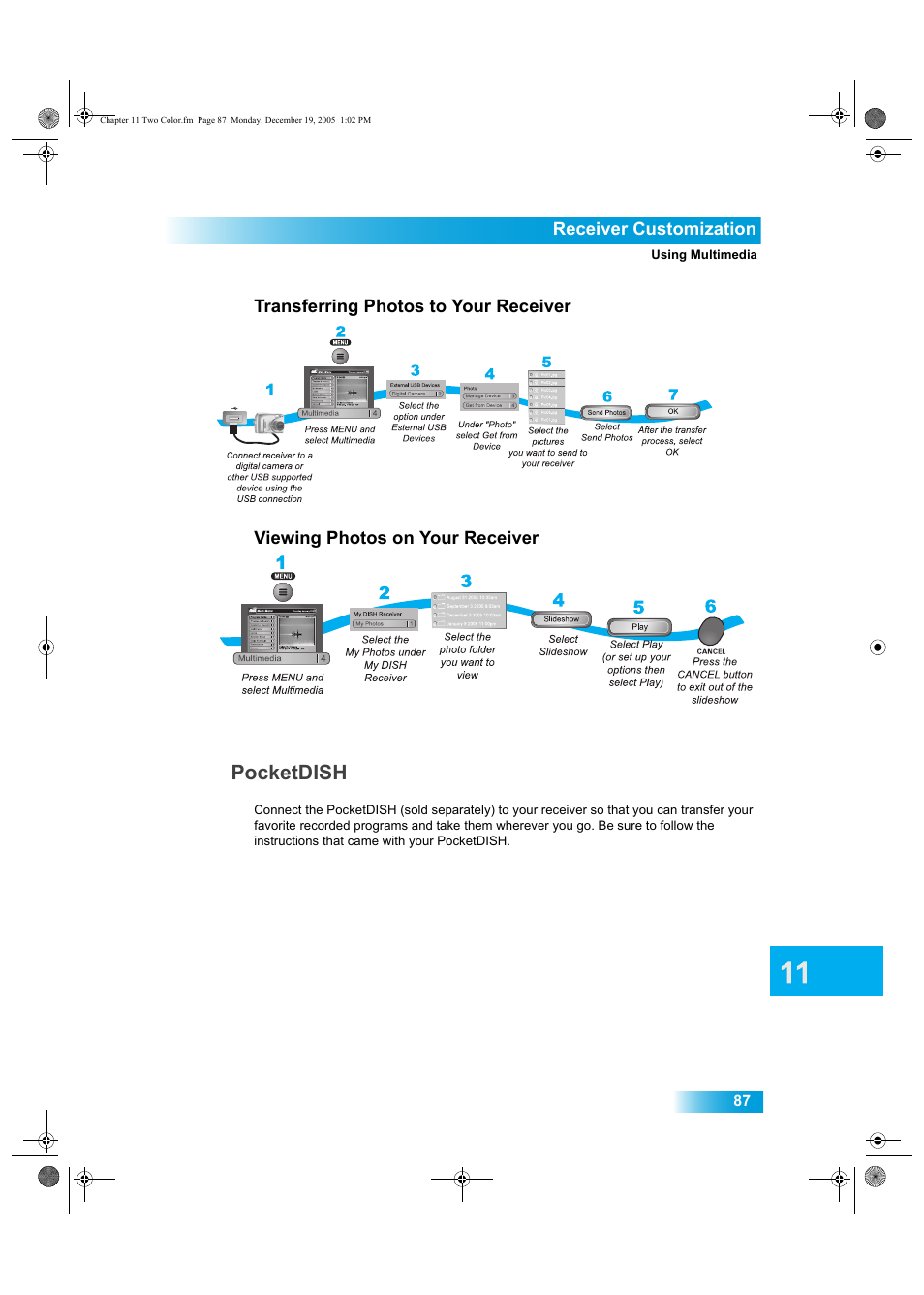 Pocketdish | Dish Network DuoDVR ViP 622 User Manual | Page 94 / 154