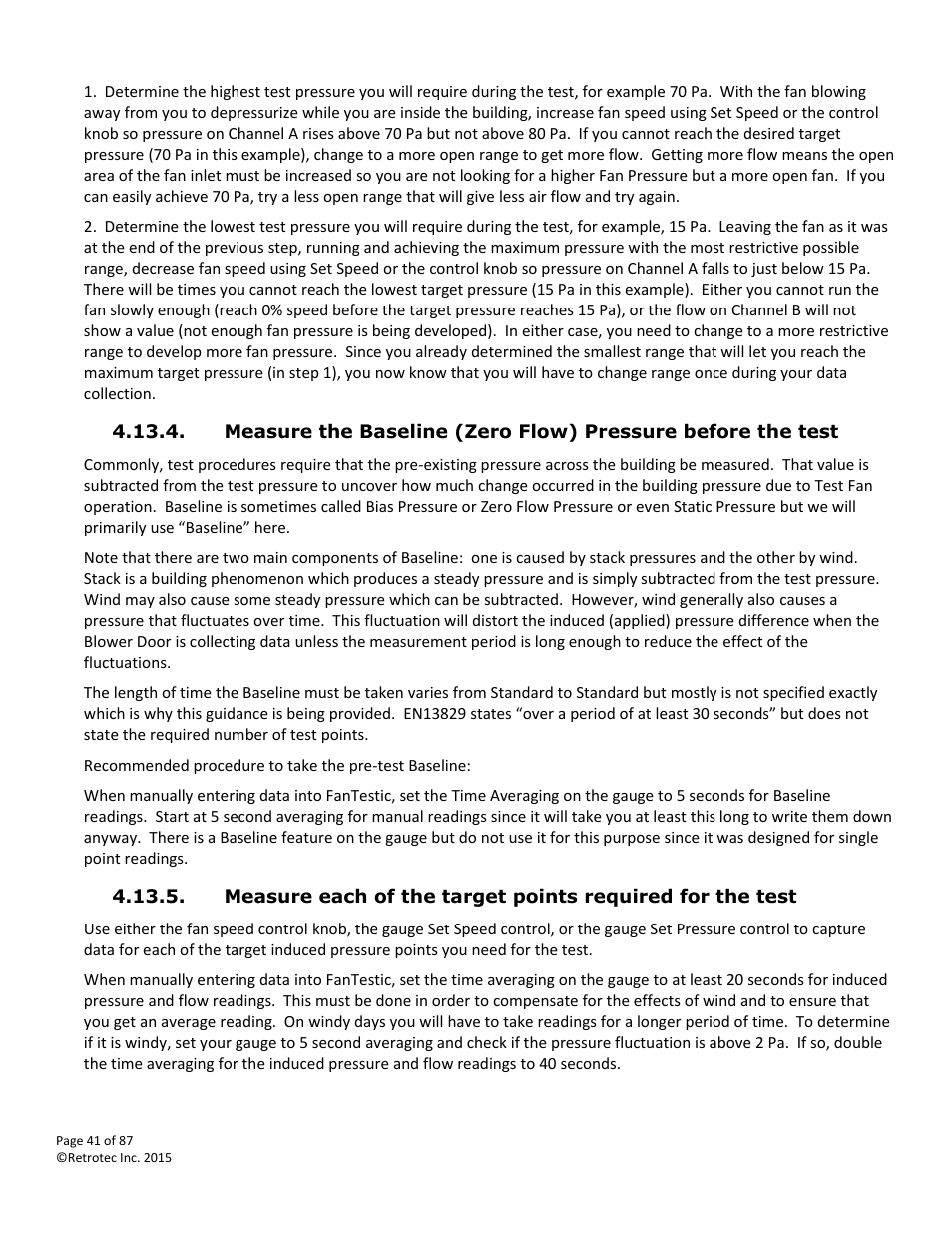 Retrotec Blower Door User Manual | Page 41 / 87