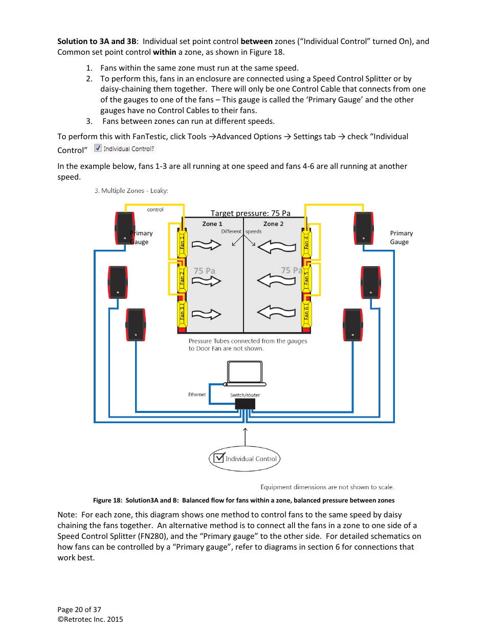 Retrotec Multi-Fan Blower Door User Manual | Page 20 / 37