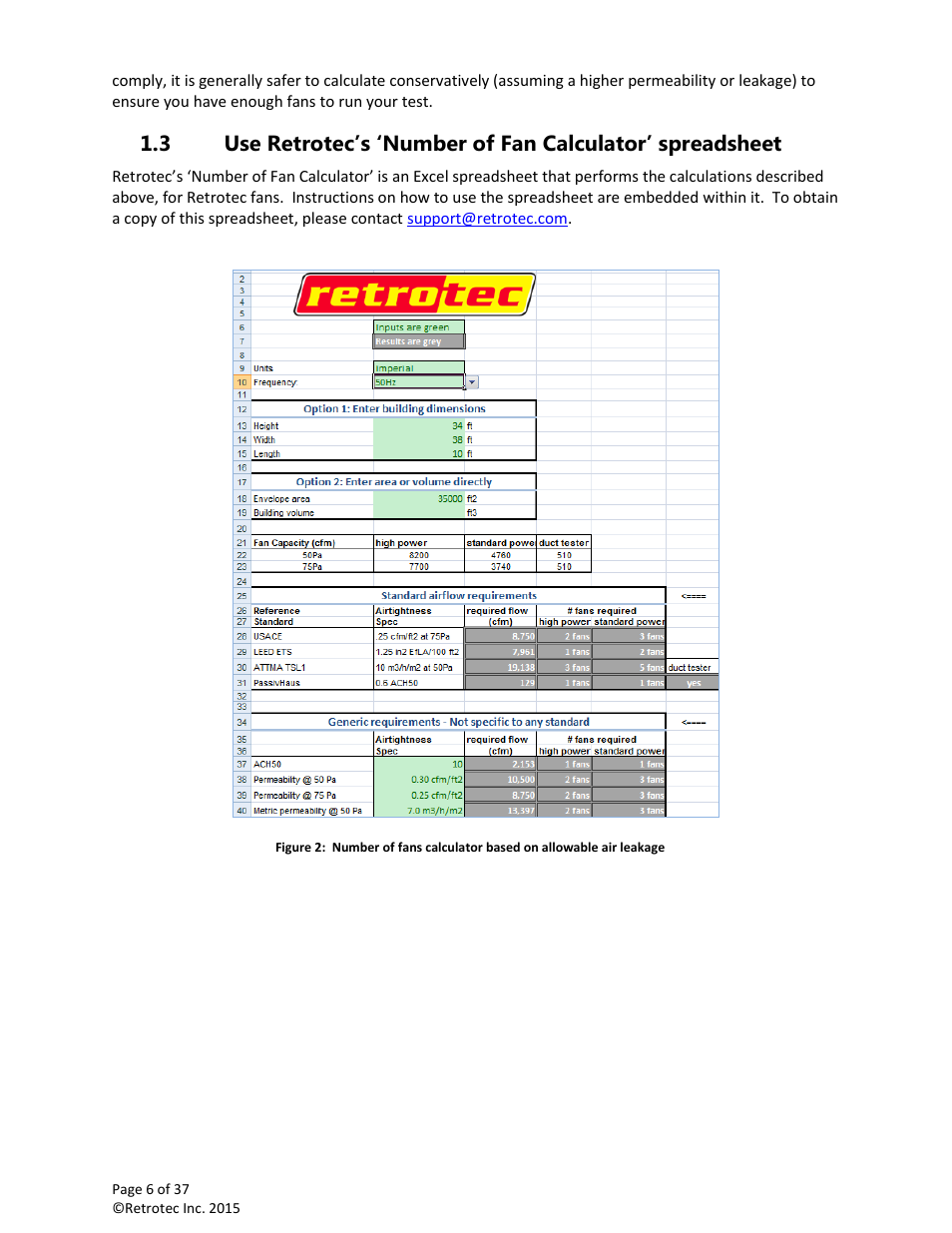 Retrotec Multi-Fan Blower Door User Manual | Page 6 / 37