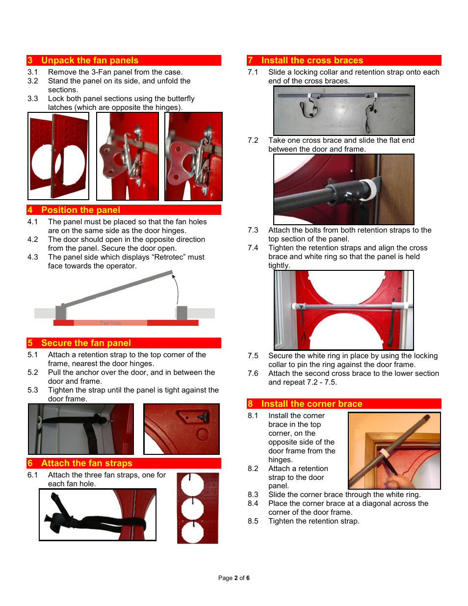 Retrotec Triple Fan Blower Door System Setup with DM-2 User Manual | Page 2 / 6