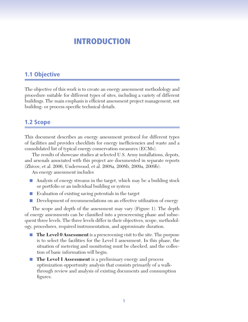 Zhivov09_main, Introduction, 1 objective | 2 scope | Retrotec USACE User Manual | Page 23 / 468