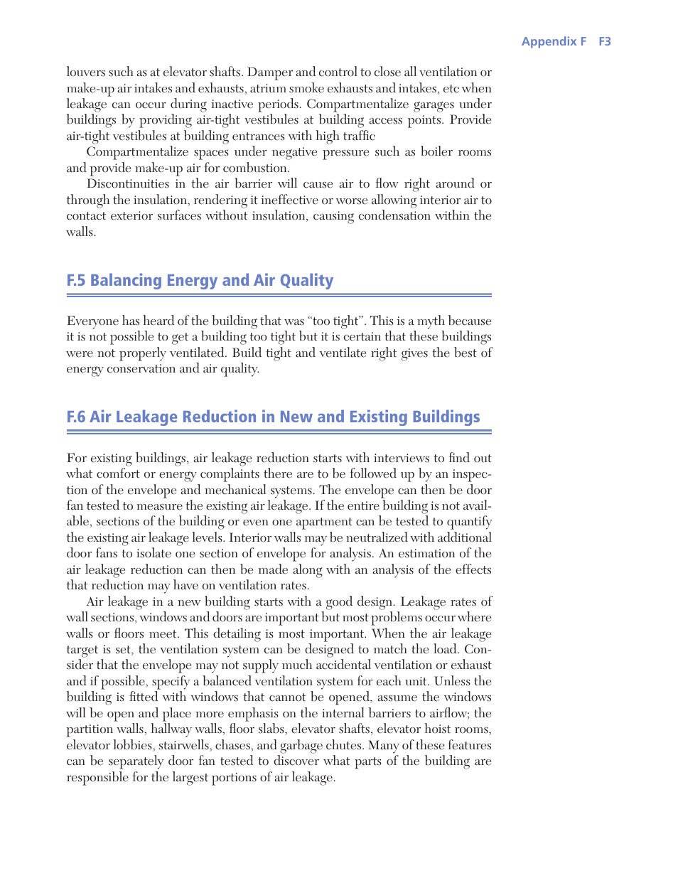 F.5 balancing energy and air quality | Retrotec USACE User Manual | Page 297 / 468