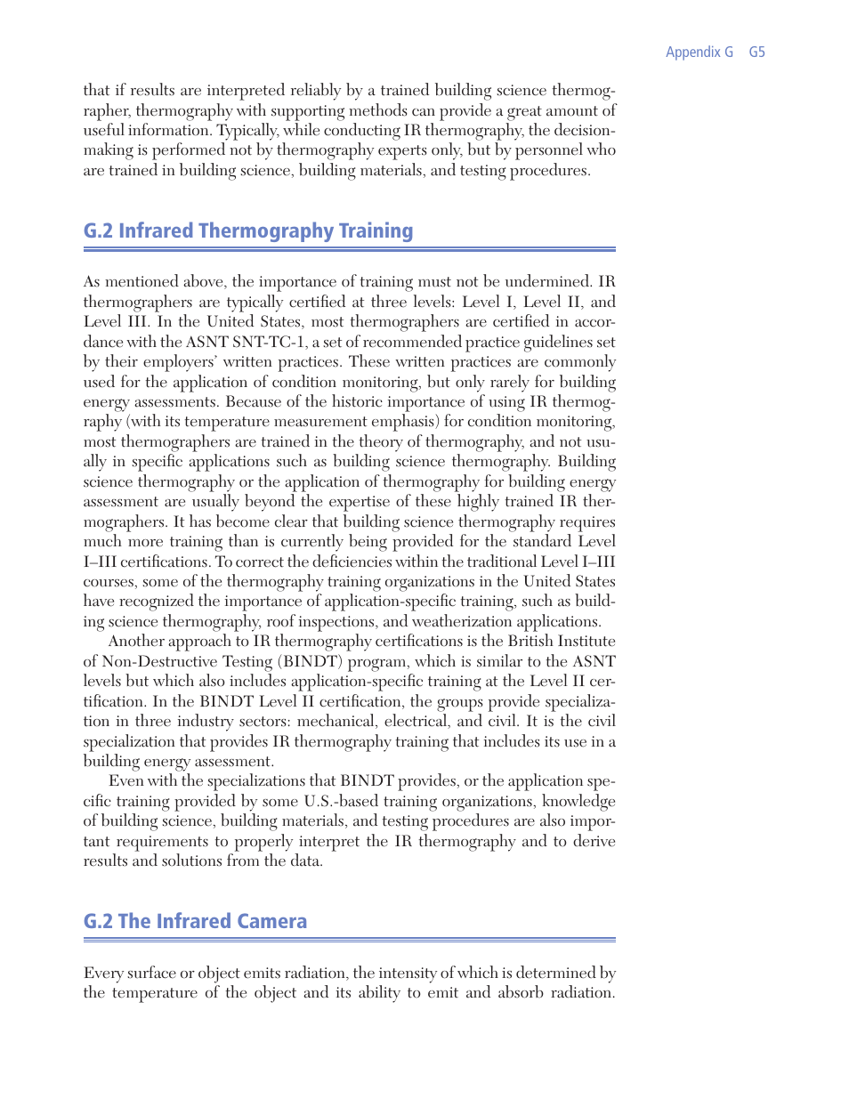 G.2 infrared thermography training, G.2 the infrared camera | Retrotec USACE User Manual | Page 335 / 468