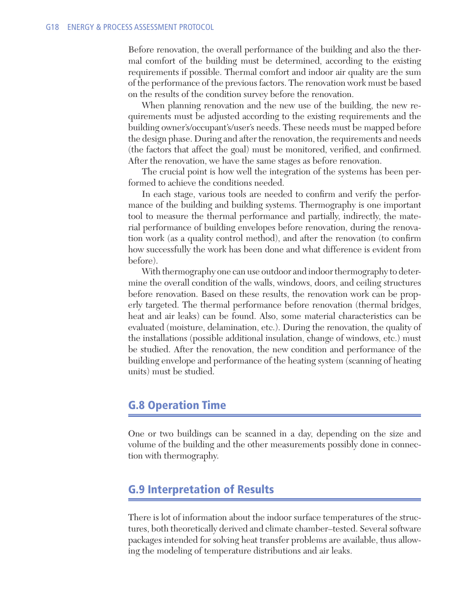 G.8 operation time, G.9 interpretation of results | Retrotec USACE User Manual | Page 348 / 468