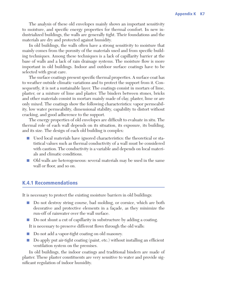 K.4.1 recommendations | Retrotec USACE User Manual | Page 395 / 468