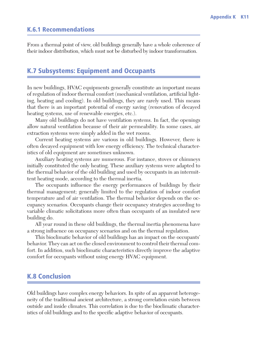 K.7 subsystems: equipment and occupants, K.8 conclusion | Retrotec USACE User Manual | Page 399 / 468