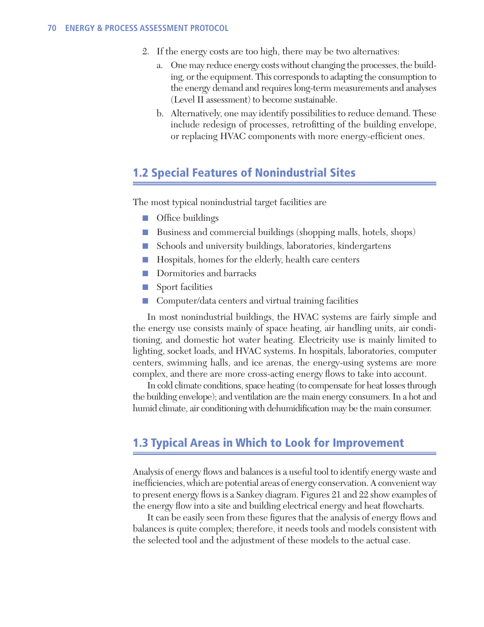 2 special features of nonindustrial sites, 3 typical areas in which to look for improvement | Retrotec USACE User Manual | Page 92 / 468