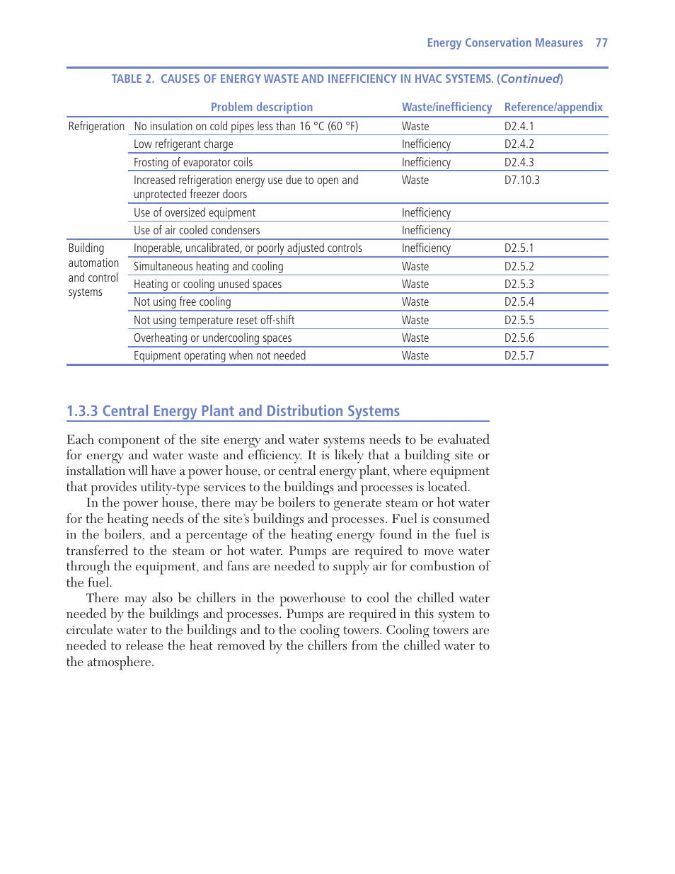 3 central energy plant and distribution systems | Retrotec USACE User Manual | Page 99 / 468