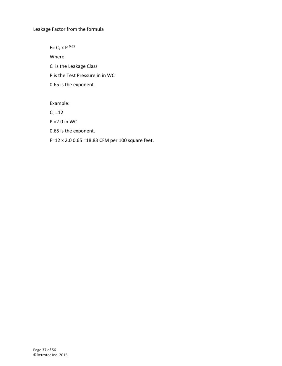 Retrotec Commercial 441 and 451 DucTester User Manual | Page 37 / 56