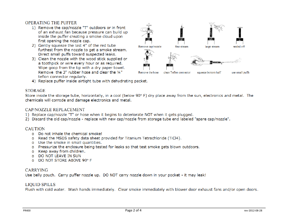 Retrotec Air Current Tester User Manual | Page 2 / 4