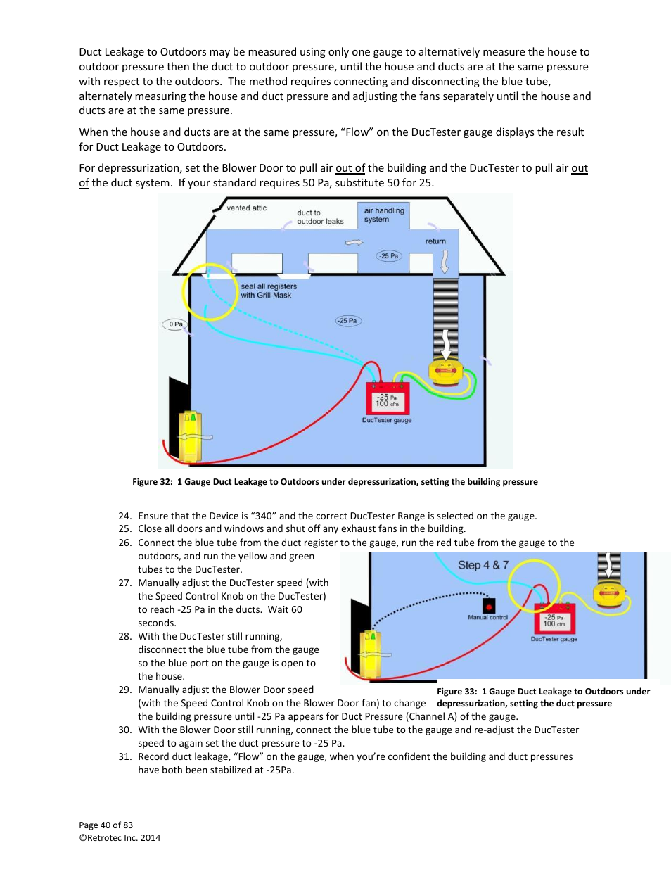 Retrotec DucTester 341 User Manual | Page 40 / 83