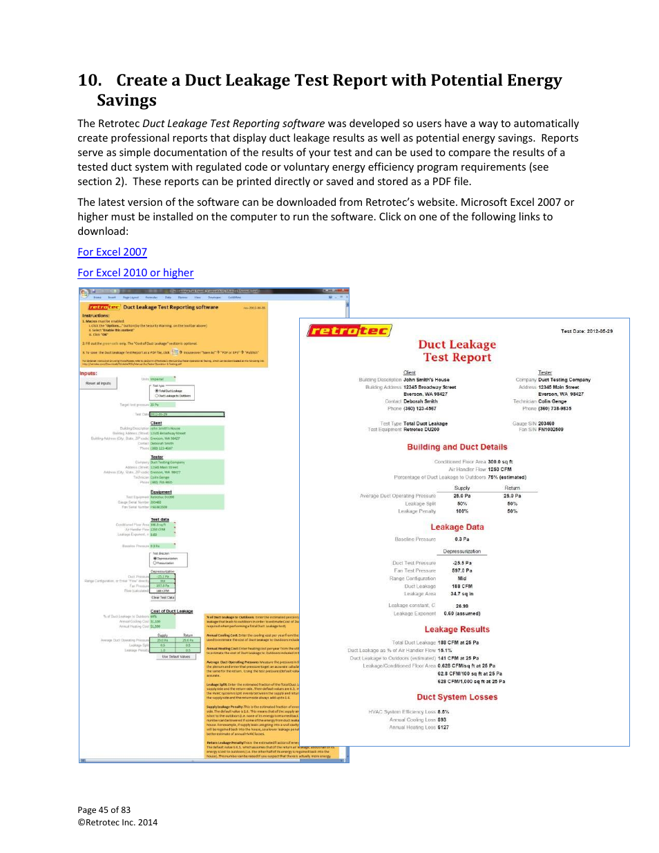Retrotec DucTester 341 User Manual | Page 45 / 83