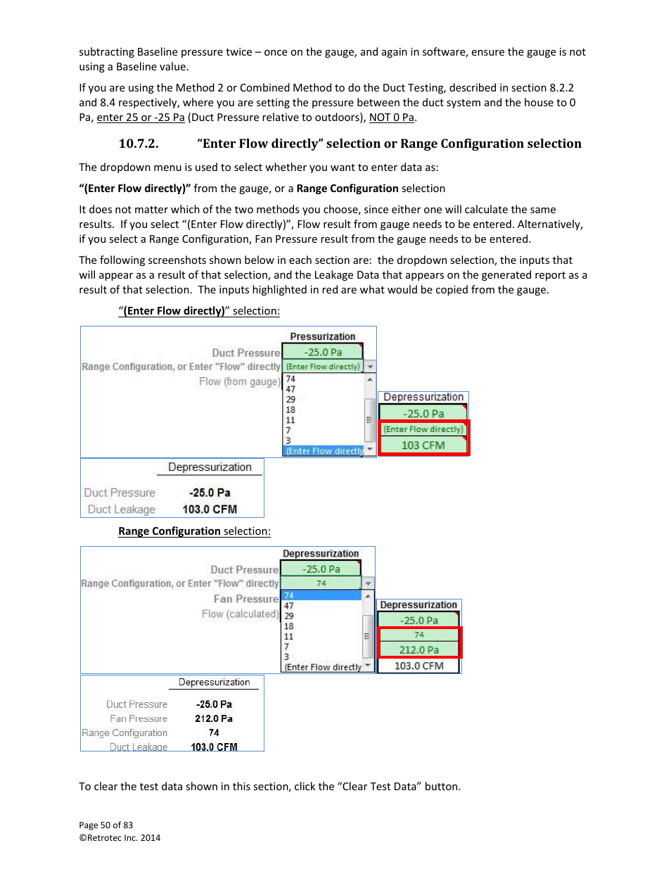 Retrotec DucTester 341 User Manual | Page 50 / 83