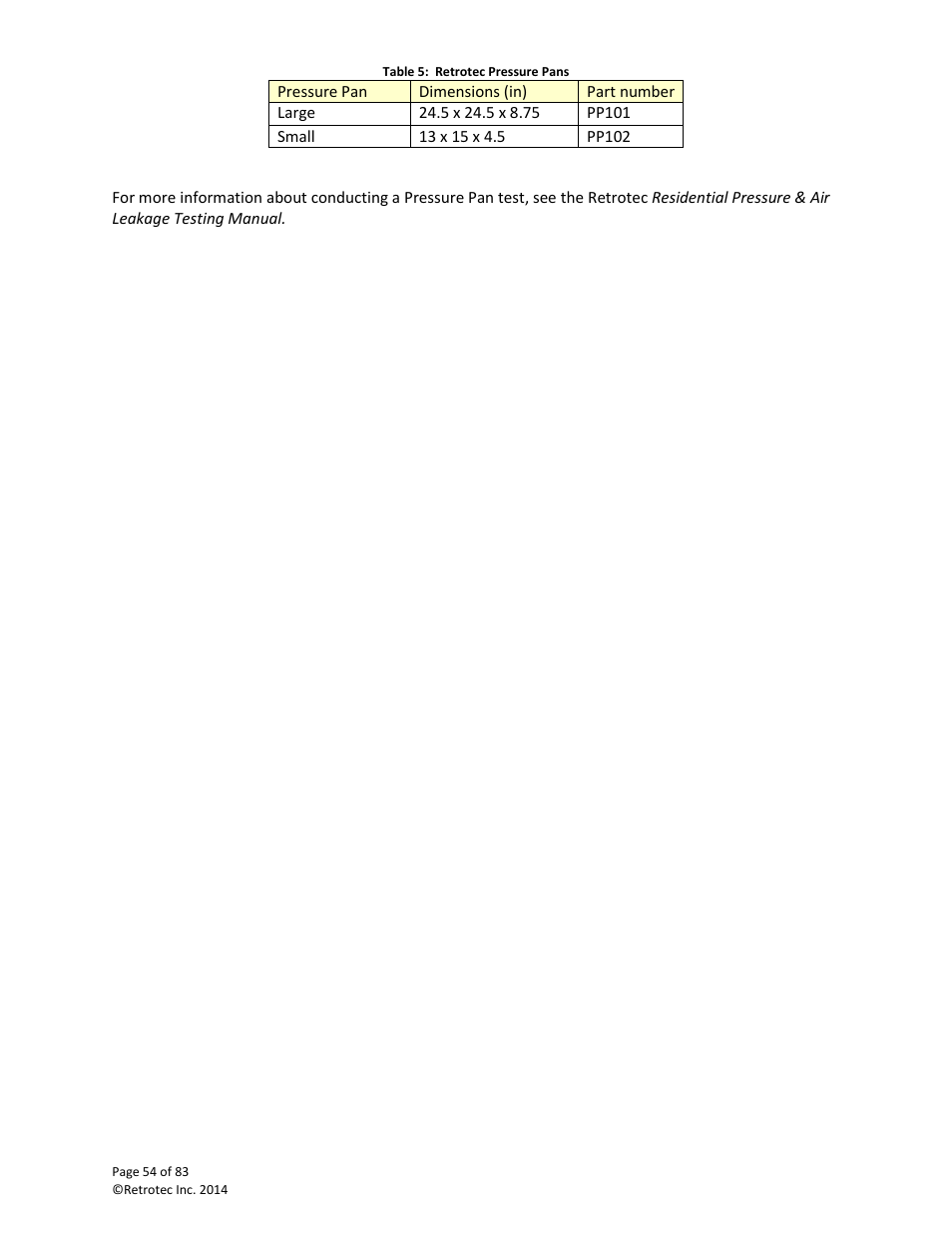 Retrotec DucTester 341 User Manual | Page 54 / 83