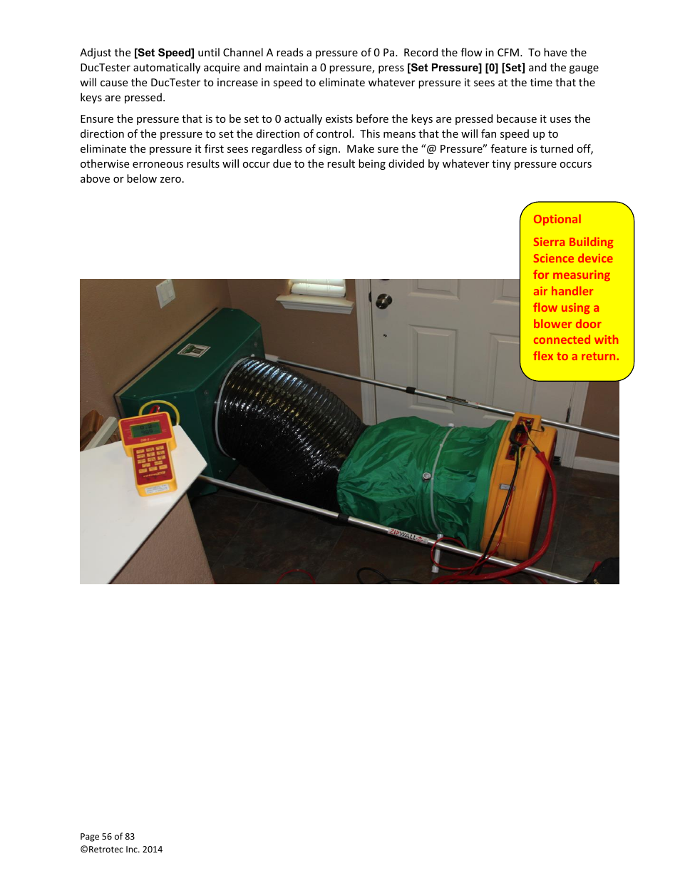 Retrotec DucTester 341 User Manual | Page 56 / 83