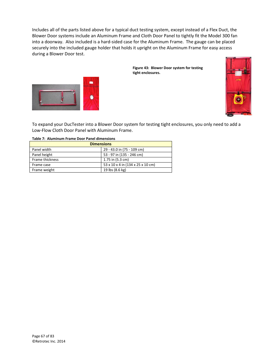 Retrotec DucTester 341 User Manual | Page 67 / 83