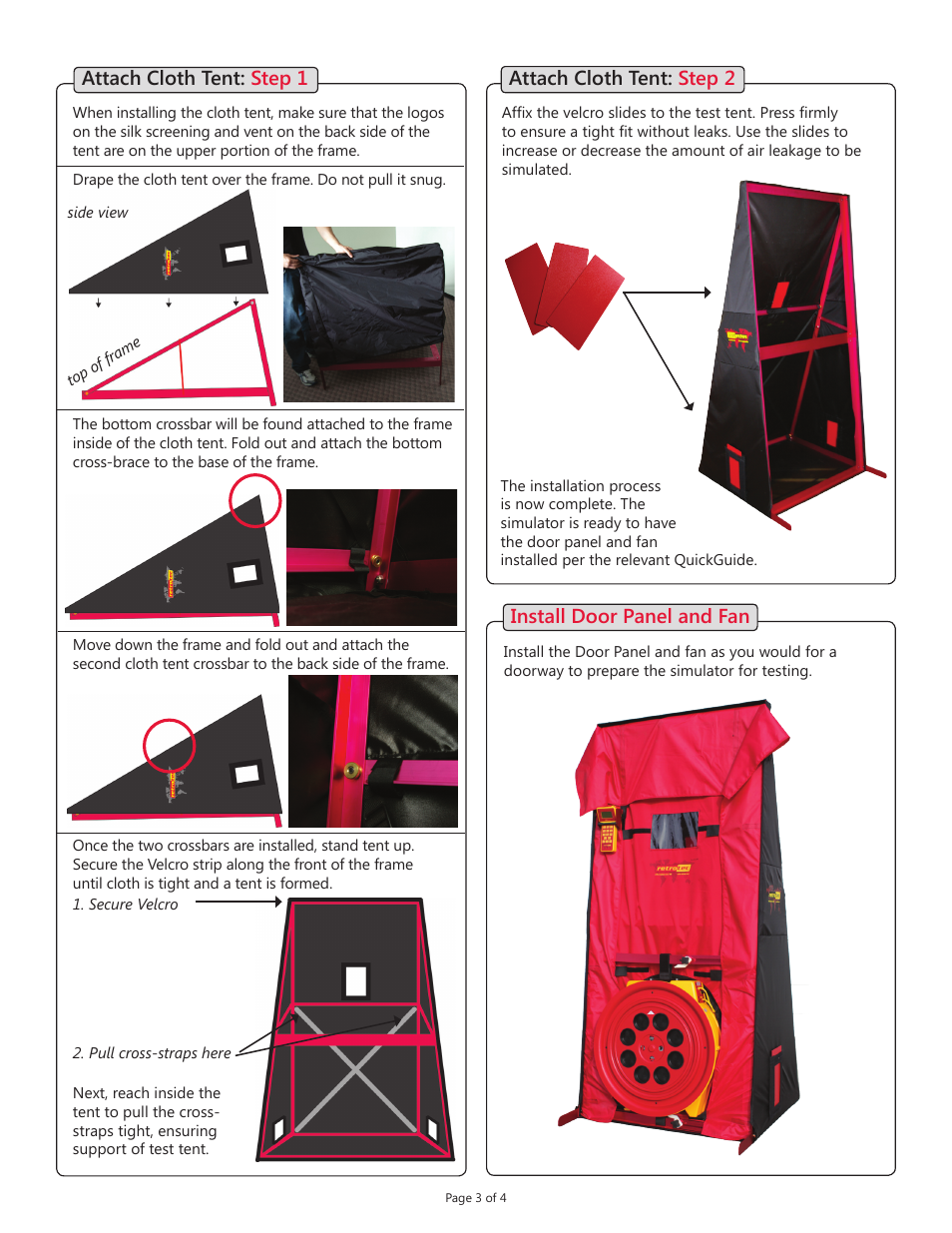 Retrotec House and Duct Simulator User Manual | Page 3 / 4