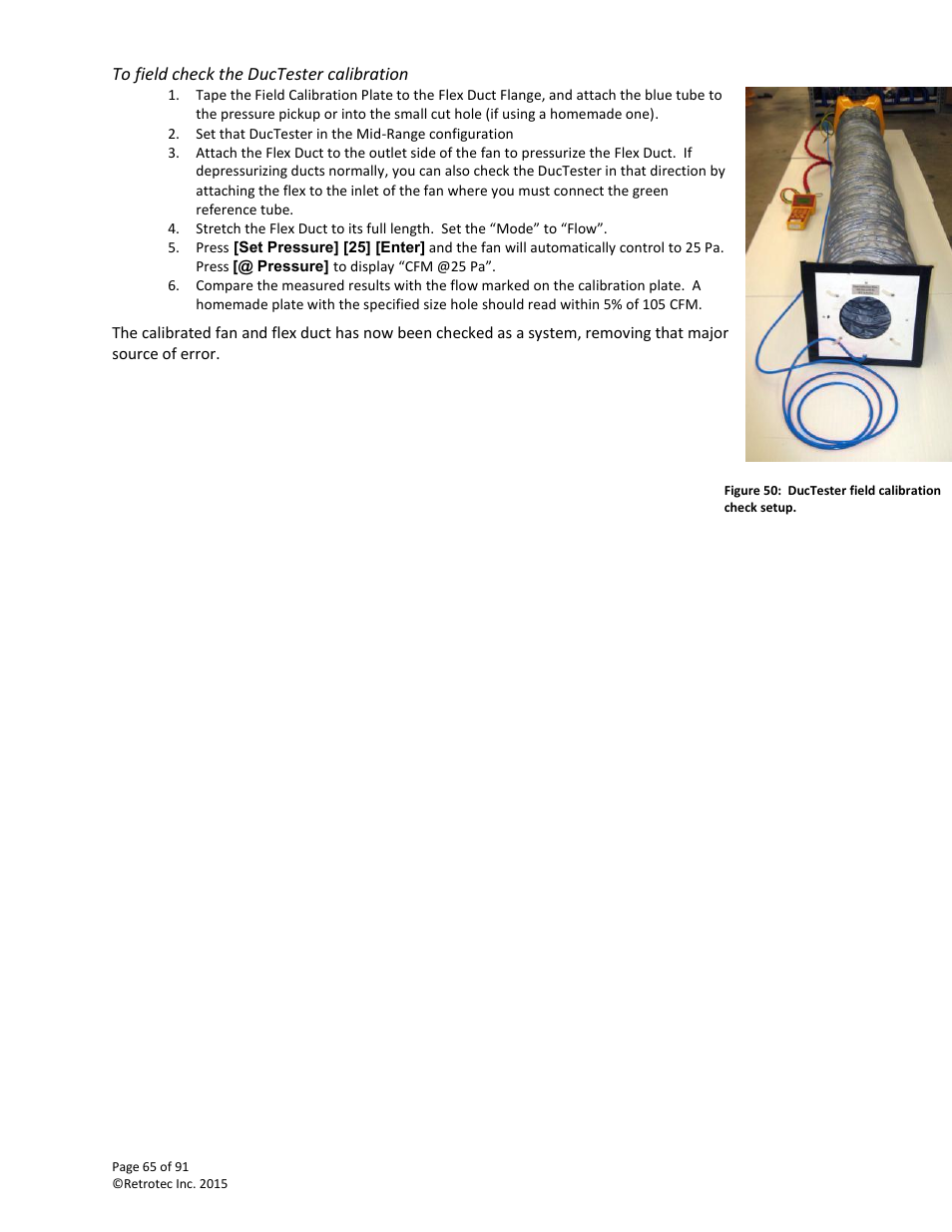 Retrotec DucTester 200 Series Residential Applications User Manual | Page 65 / 91