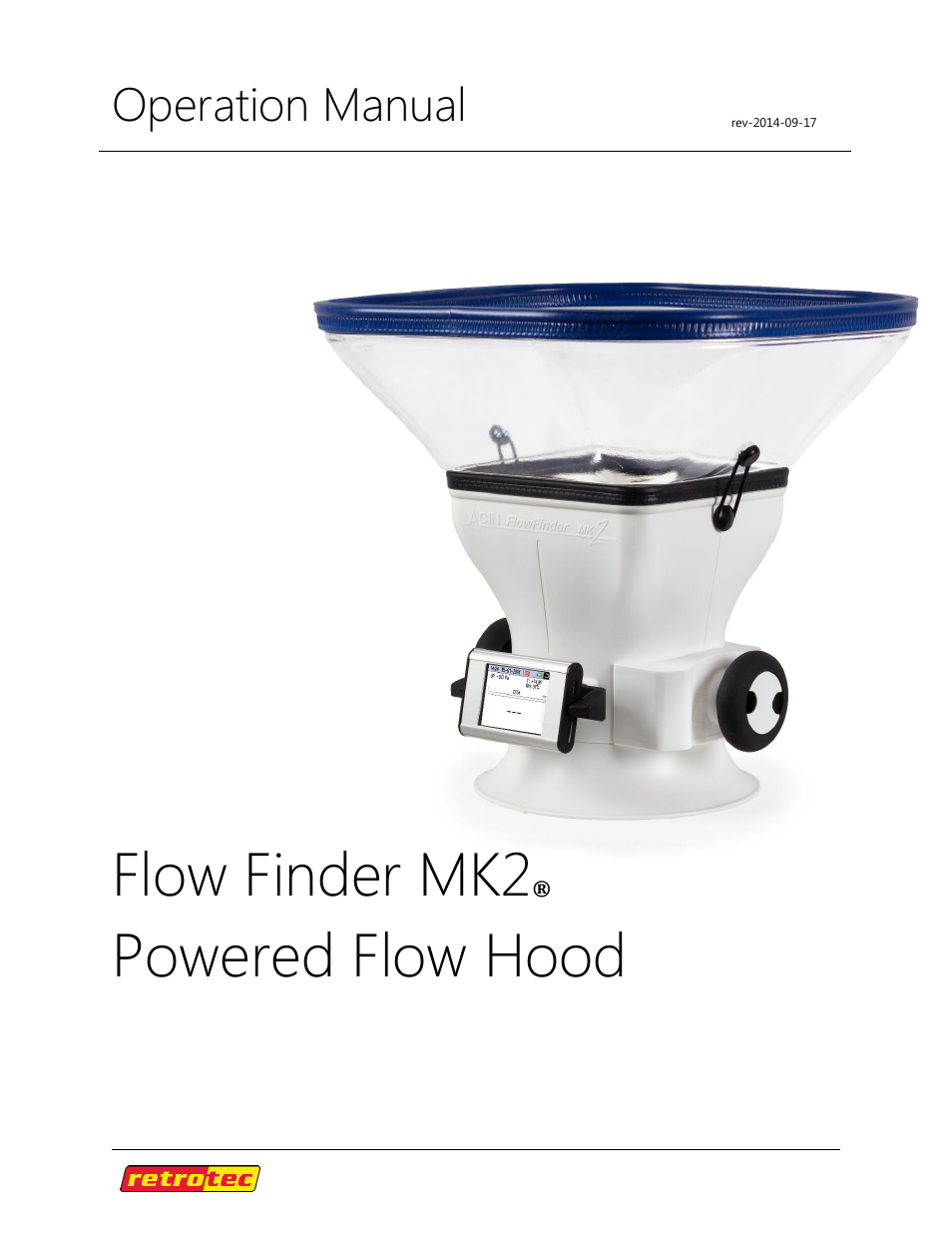 Retrotec Flow Finder MK 2 User Manual | 17 pages