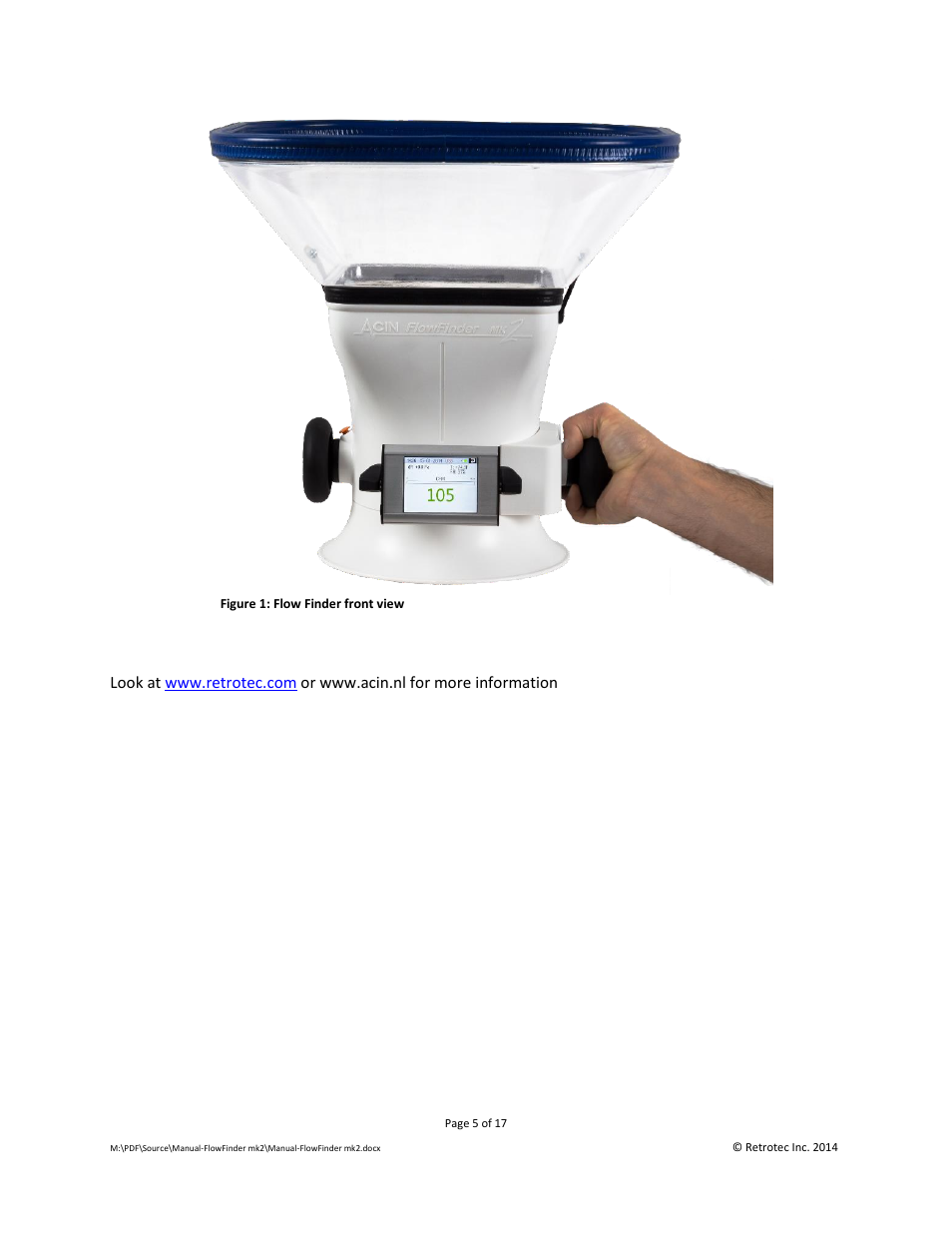 Retrotec Flow Finder MK 2 User Manual | Page 5 / 17