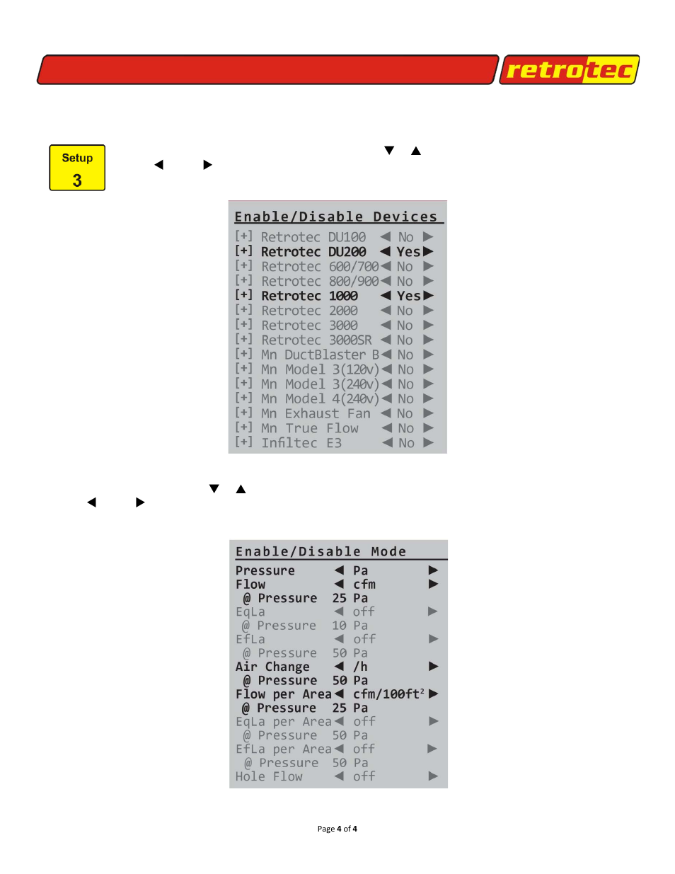 Gauge set up to meet energy star standards | Retrotec DU200 DucTester Testing Procedures to meet EnergyStar Standards User Manual | Page 4 / 4