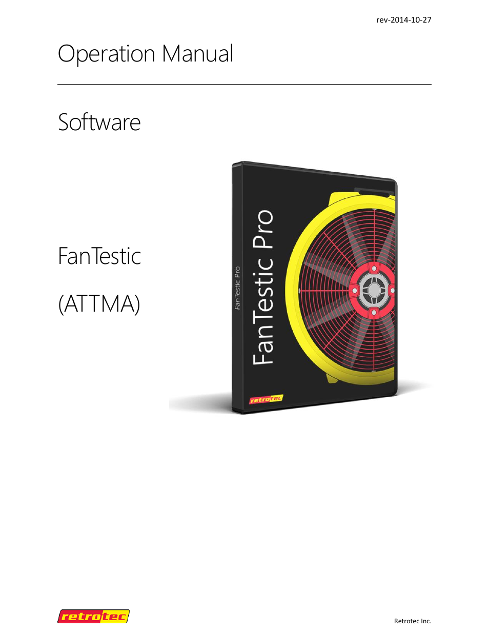 Retrotec FanTestic (ATTMA) User Manual | 58 pages