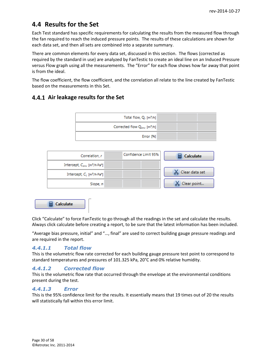 4 results for the set | Retrotec FanTestic (ATTMA) User Manual | Page 30 / 58