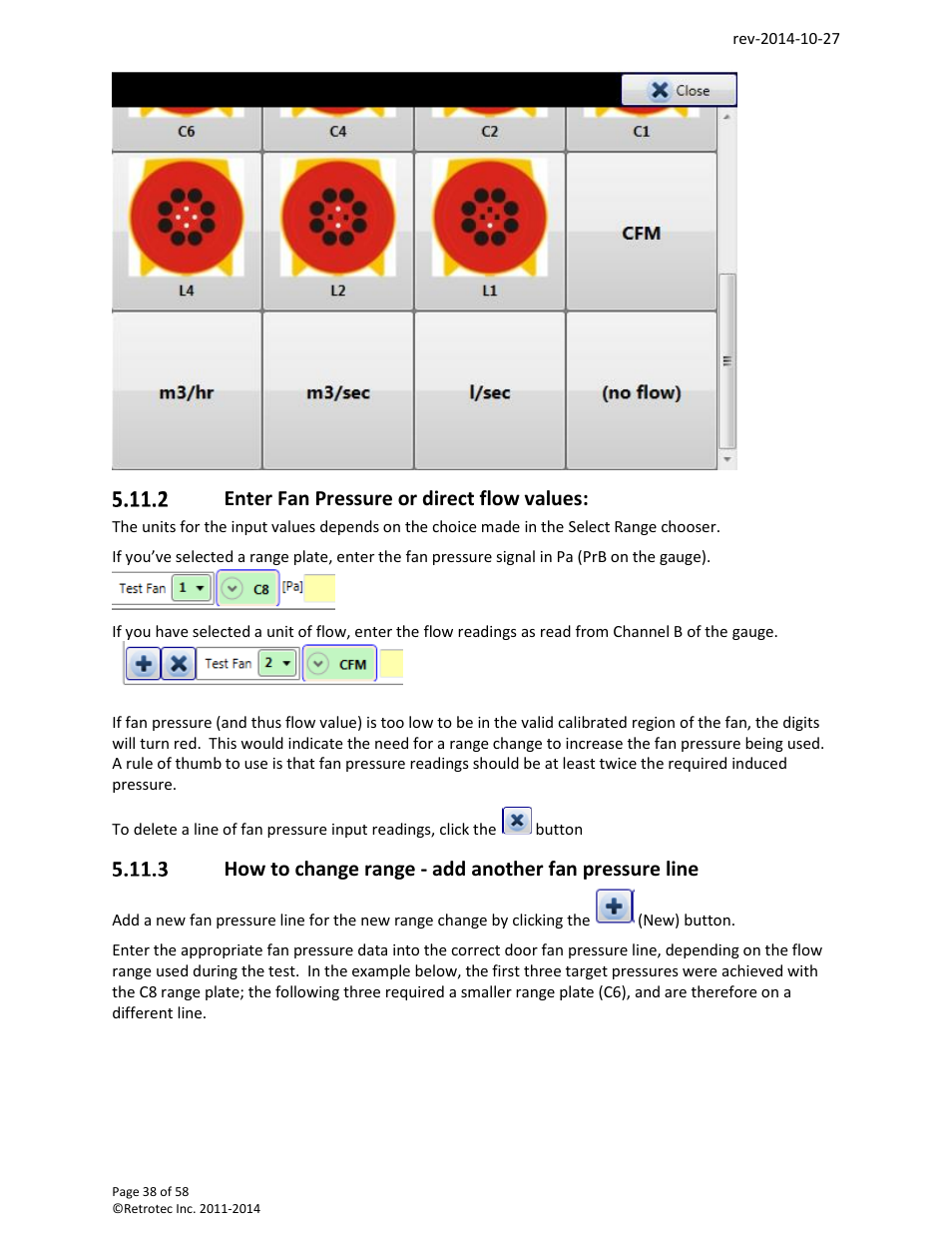 Retrotec FanTestic (ATTMA) User Manual | Page 38 / 58