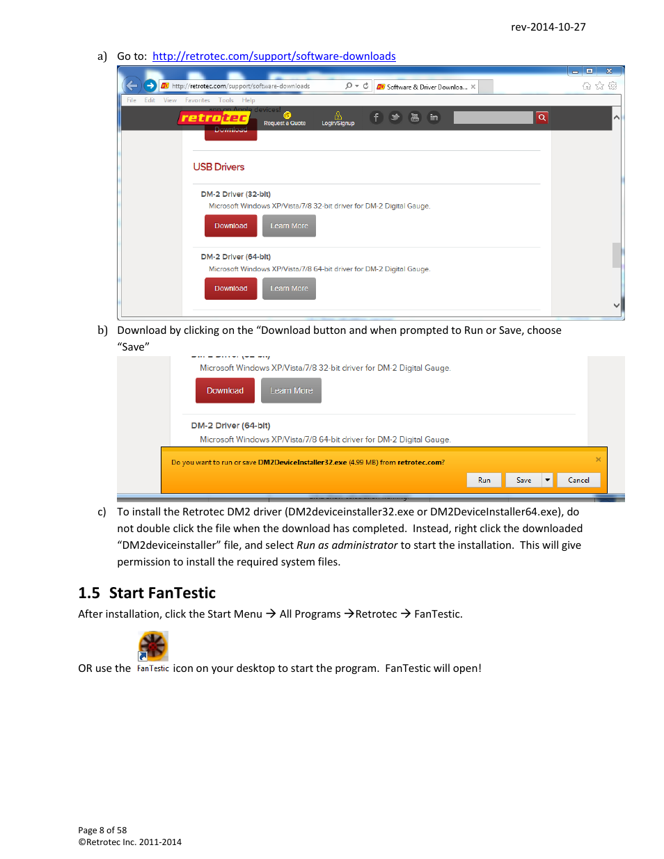 Start fantestic, 5 start fantestic | Retrotec FanTestic (ATTMA) User Manual | Page 8 / 58