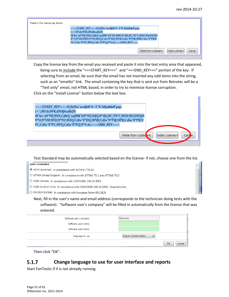 Retrotec FanTestic Customized Reports User Manual | Page 52 / 61