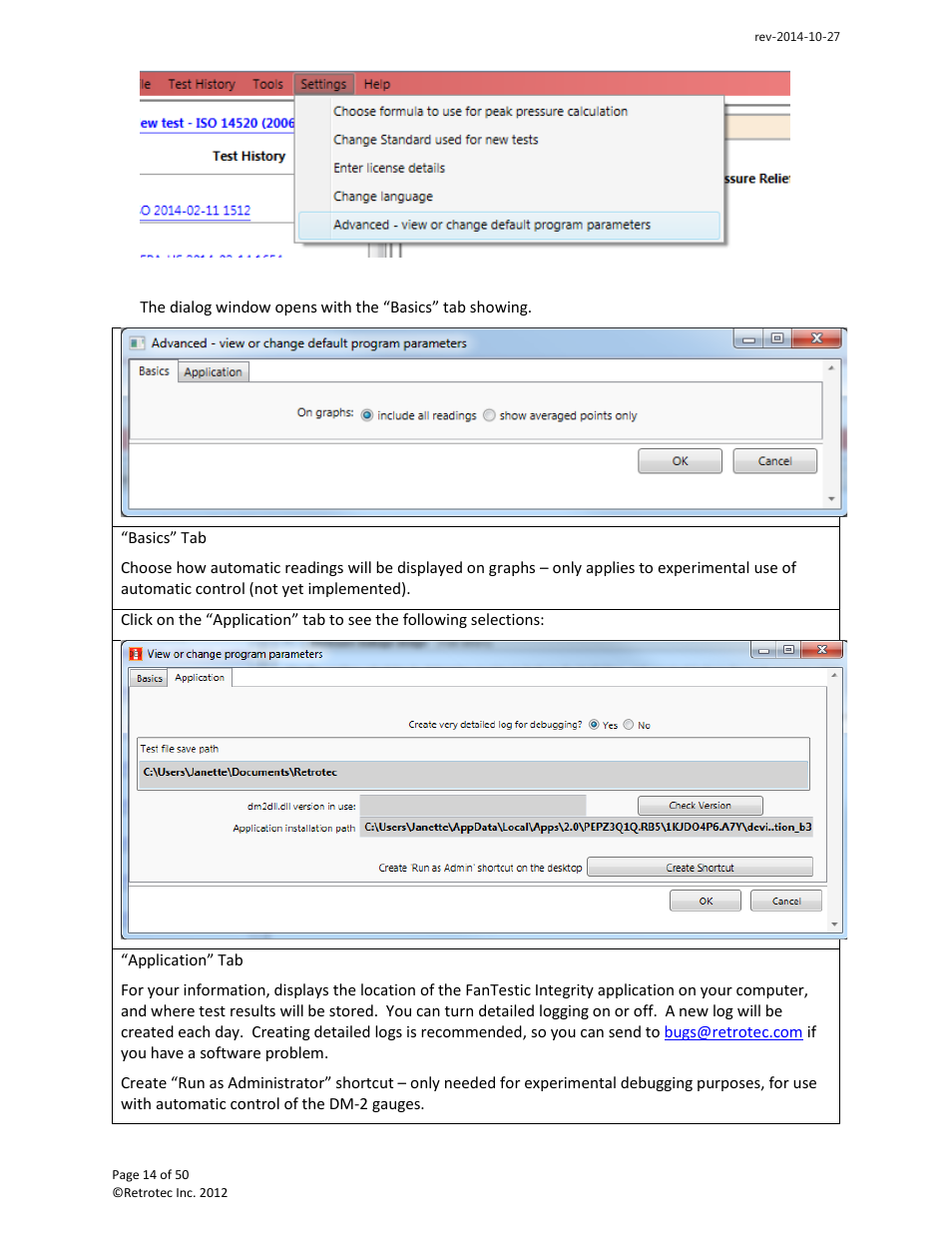 Retrotec FanTestic Integrity (ISO) User Manual | Page 14 / 50