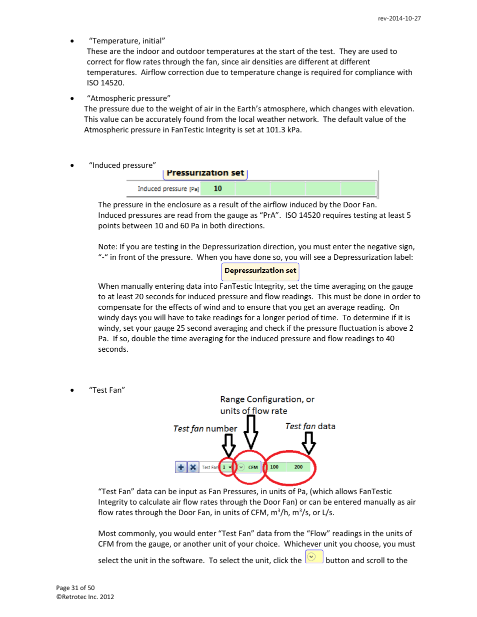 Retrotec FanTestic Integrity (ISO) User Manual | Page 31 / 50