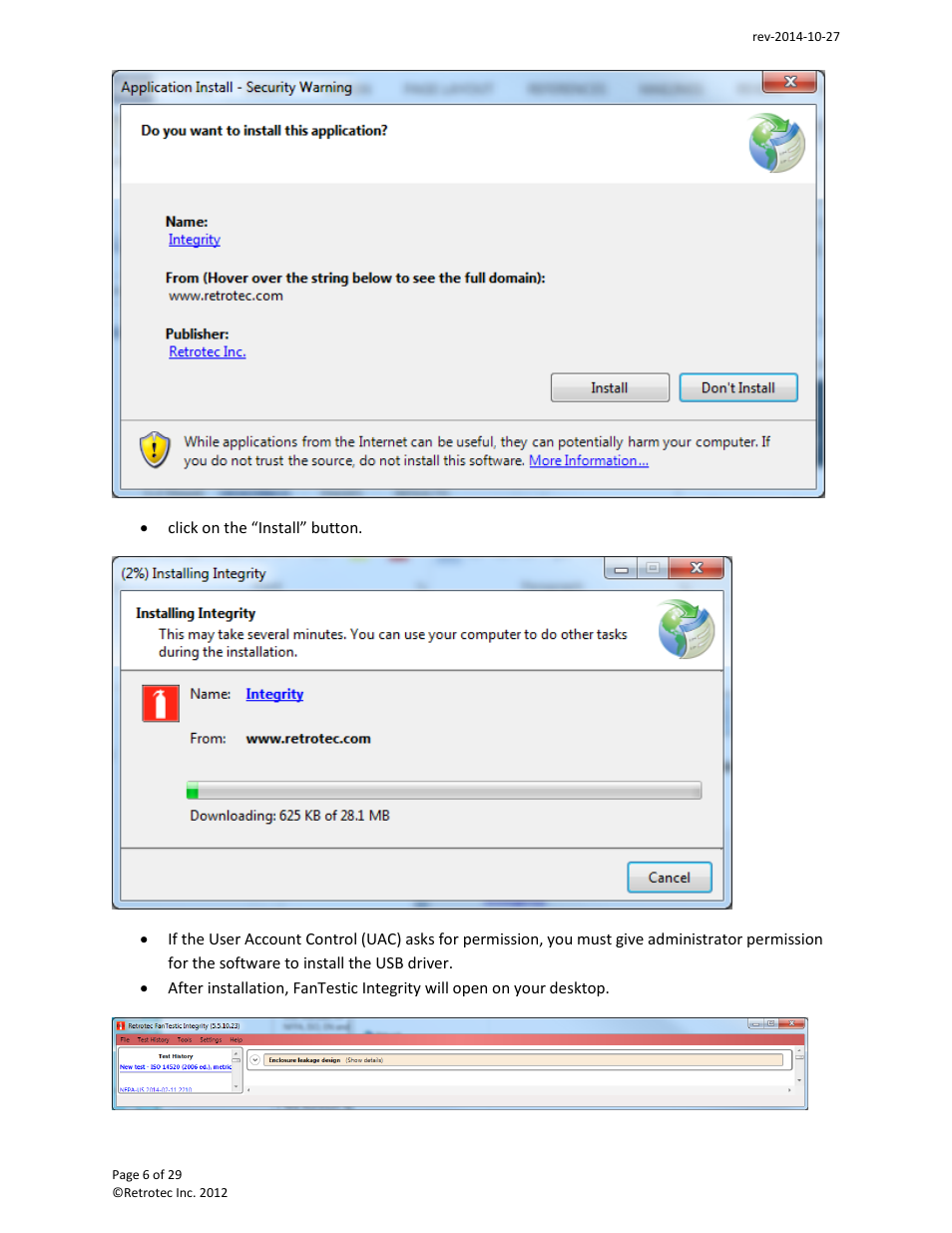 Retrotec FanTestic Integrity (Venting Calculator) User Manual | Page 6 / 29