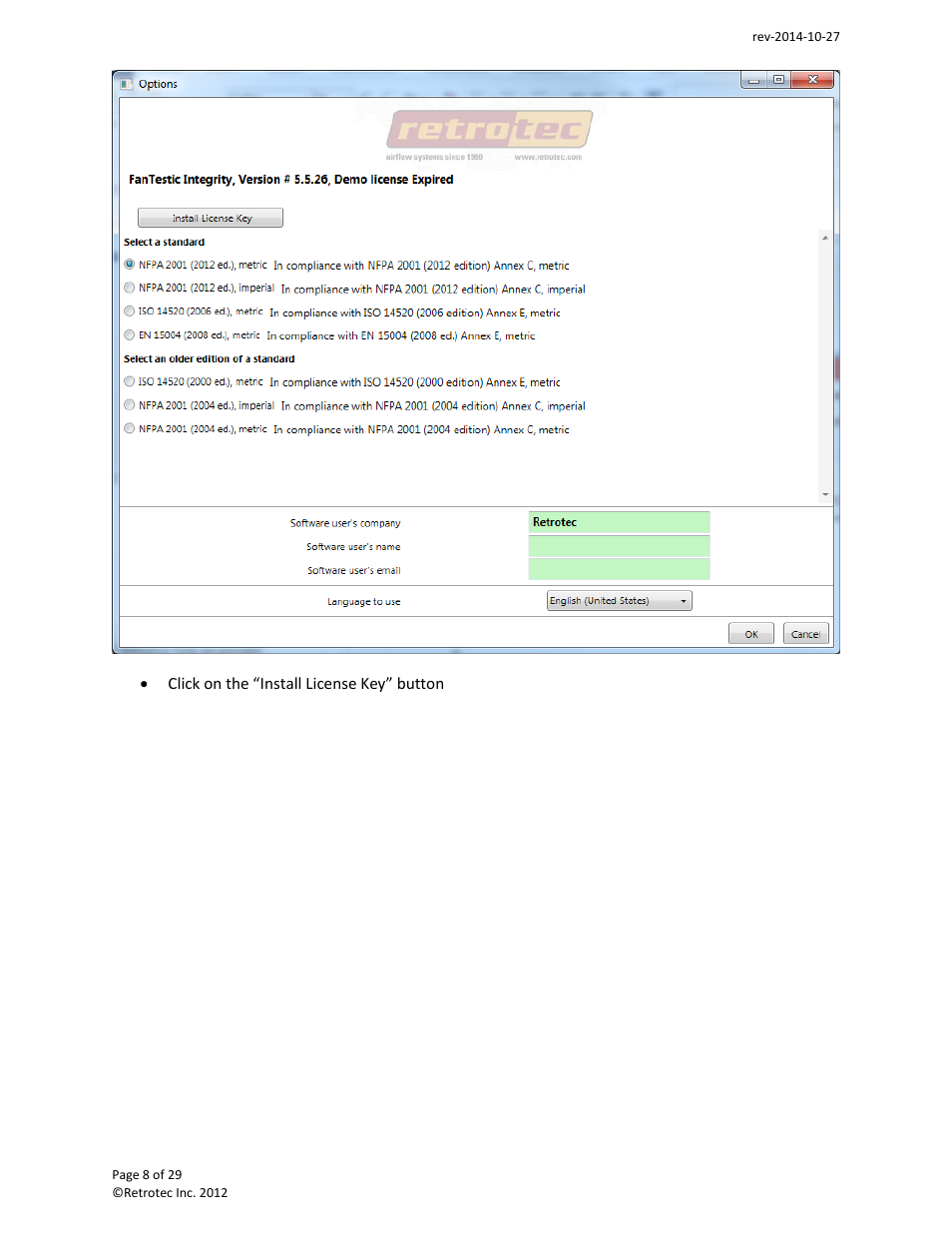 Retrotec FanTestic Integrity (Venting Calculator) User Manual | Page 8 / 29