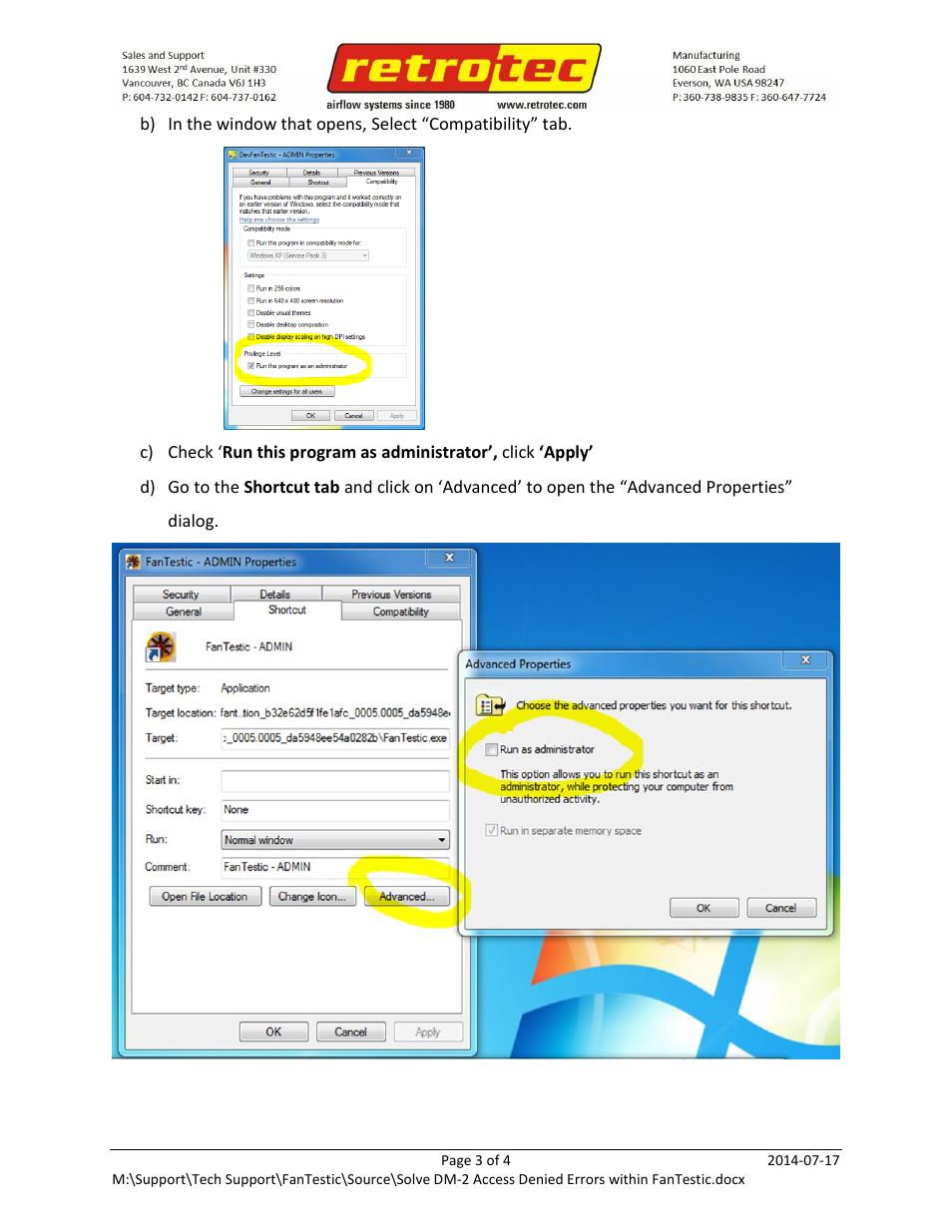 Retrotec Fix DM-2 to FanTestic connection Error 5 (Access Denied) User Manual | Page 3 / 4