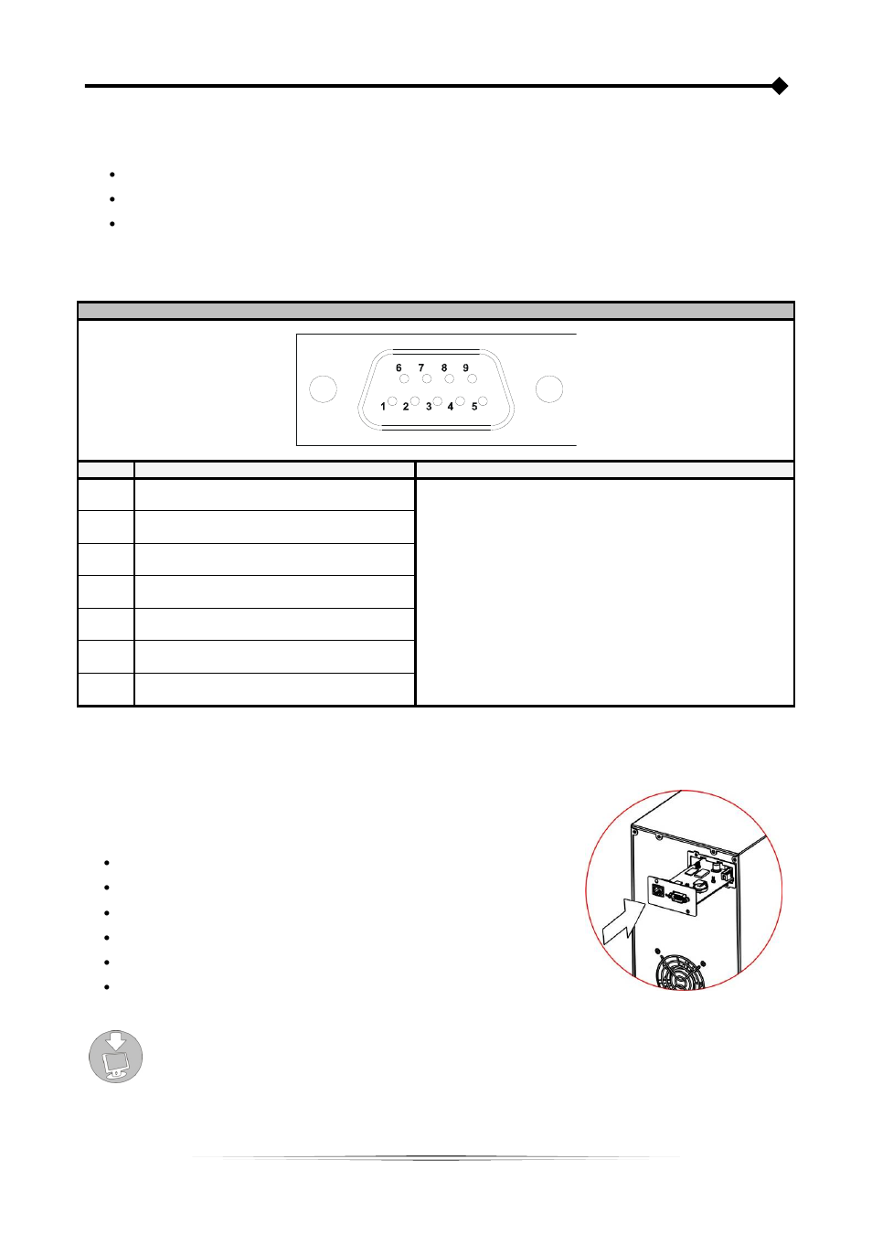 Ommunication ports, Rs232, Connector | Ommunication | Riello UPS Sentinel Dual (Low Power) (1000 - 3000 VA) User Manual | Page 23 / 32