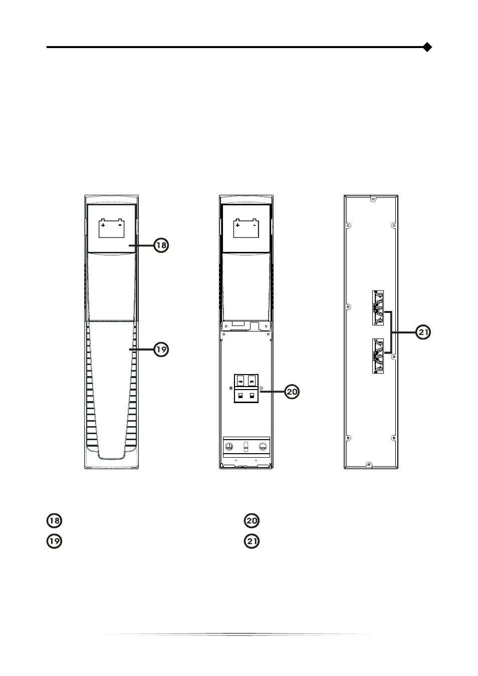 Attery, Accessory not supplied with the ups, Ear view | Riello UPS Sentinel Dual (Low Power) (1000 - 3000 VA) User Manual | Page 9 / 32