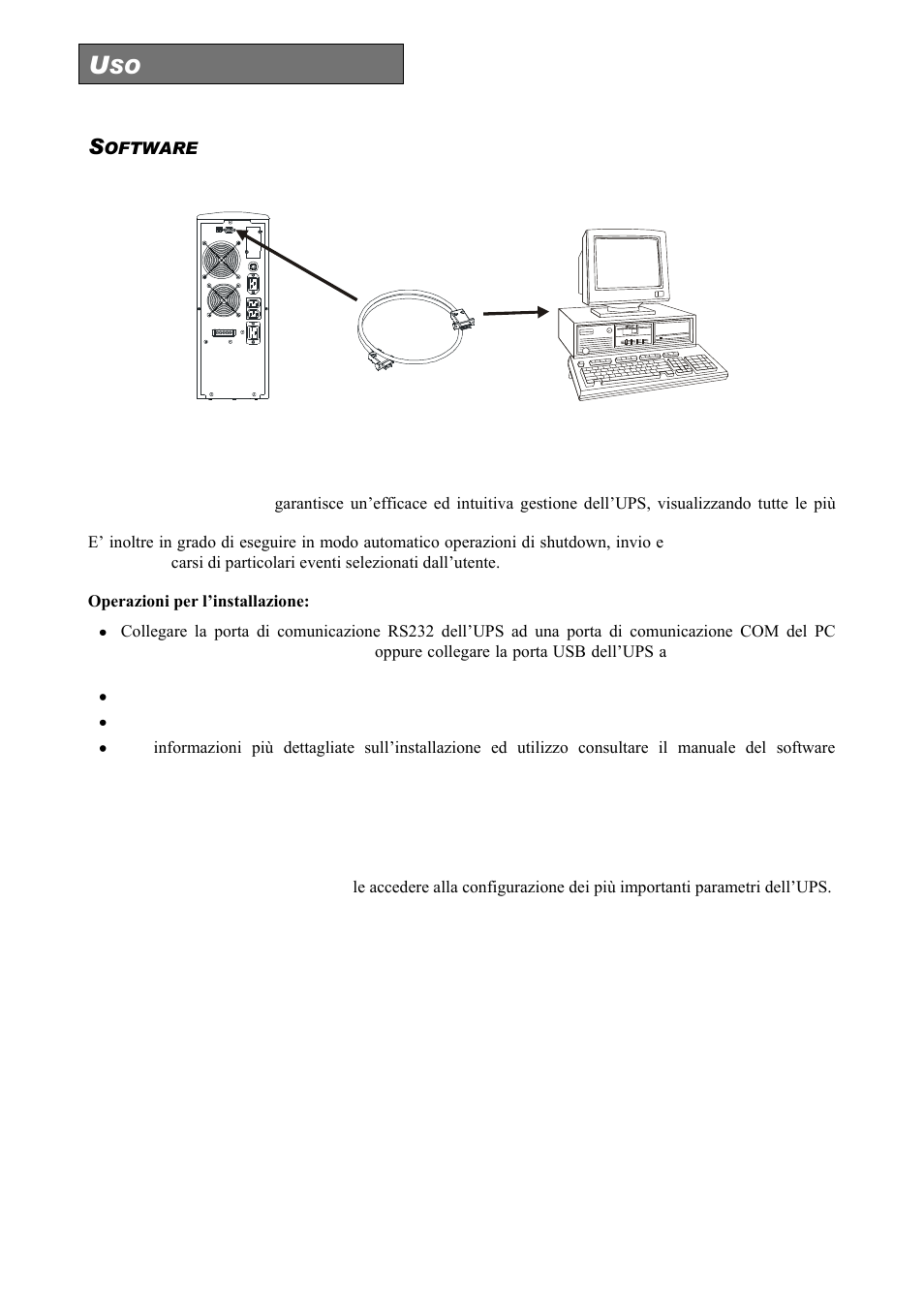 Oftware, Software di monitoraggio e controllo, Software di configurazione | Riello UPS Sentinel Dual (High Power) (3.3 - 10 kVA) User Manual | Page 32 / 146
