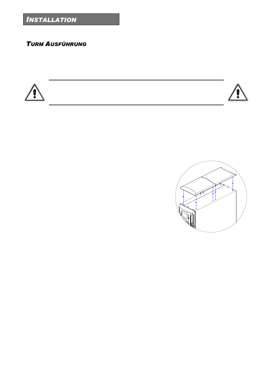 Usführung | Riello UPS Sentinel Dual (High Power) (3.3 - 10 kVA) User Manual | Page 74 / 146