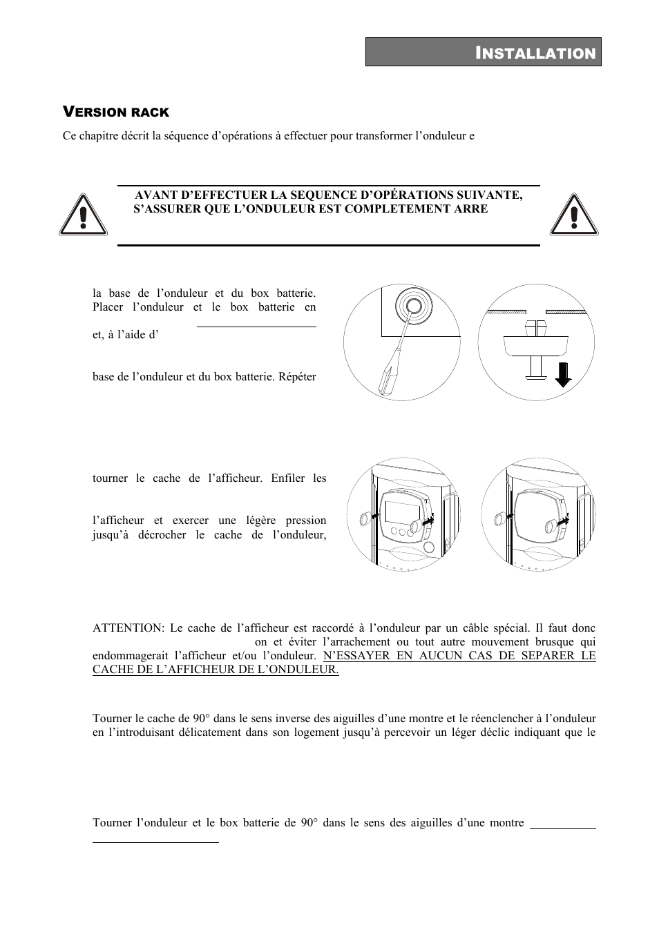 Ersion rack | Riello UPS Sentinel Dual (High Power) (3.3 - 10 kVA) User Manual | Page 133 / 196