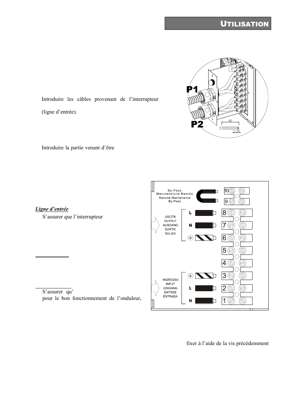 Version monophasée 8-10kva | Riello UPS Sentinel Dual (High Power) (3.3 - 10 kVA) User Manual | Page 137 / 196