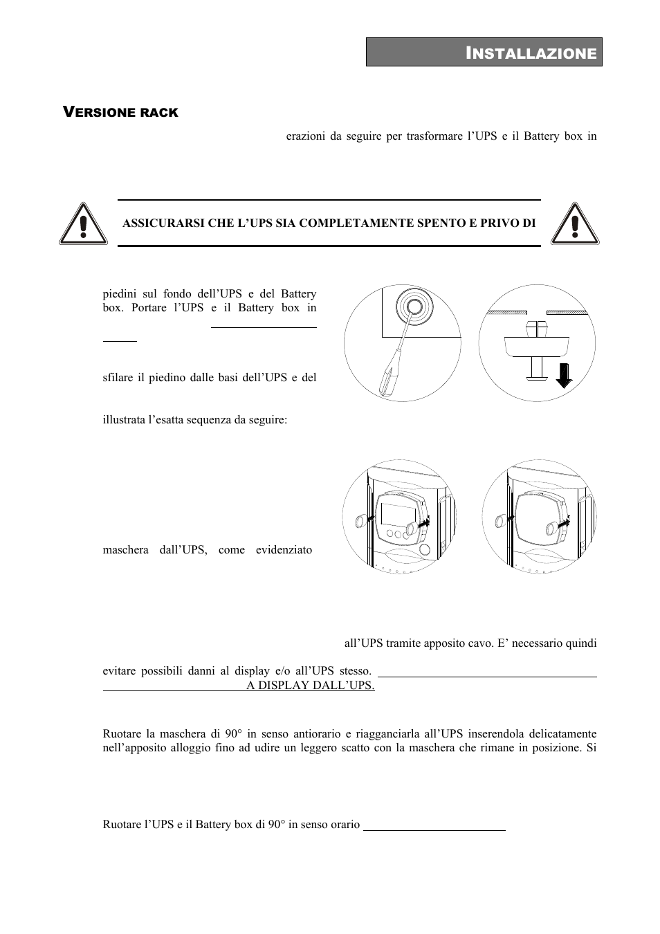 Ersione rack | Riello UPS Sentinel Dual (High Power) (3.3 - 10 kVA) User Manual | Page 25 / 196
