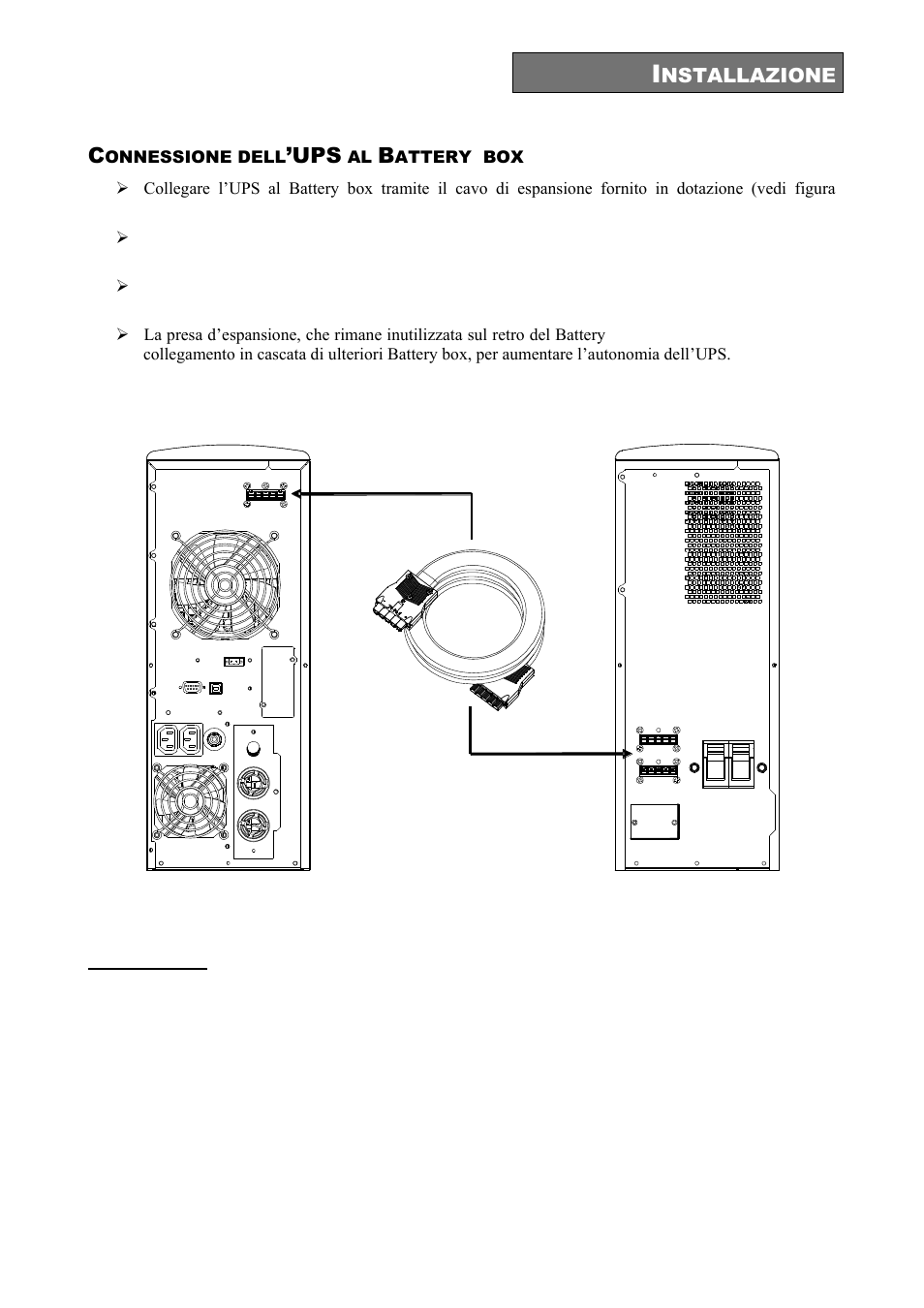 Onnessione dell, Attery box | Riello UPS Sentinel Dual (High Power) (3.3 - 10 kVA) User Manual | Page 27 / 196