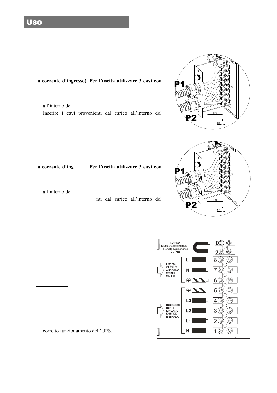 Versione trifase | Riello UPS Sentinel Dual (High Power) (3.3 - 10 kVA) User Manual | Page 30 / 196