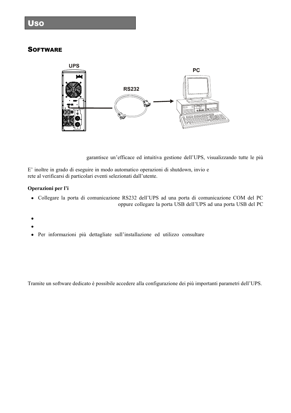 Oftware, Software di monitoraggio e controllo, Software di configurazione | Riello UPS Sentinel Dual (High Power) (3.3 - 10 kVA) User Manual | Page 42 / 196